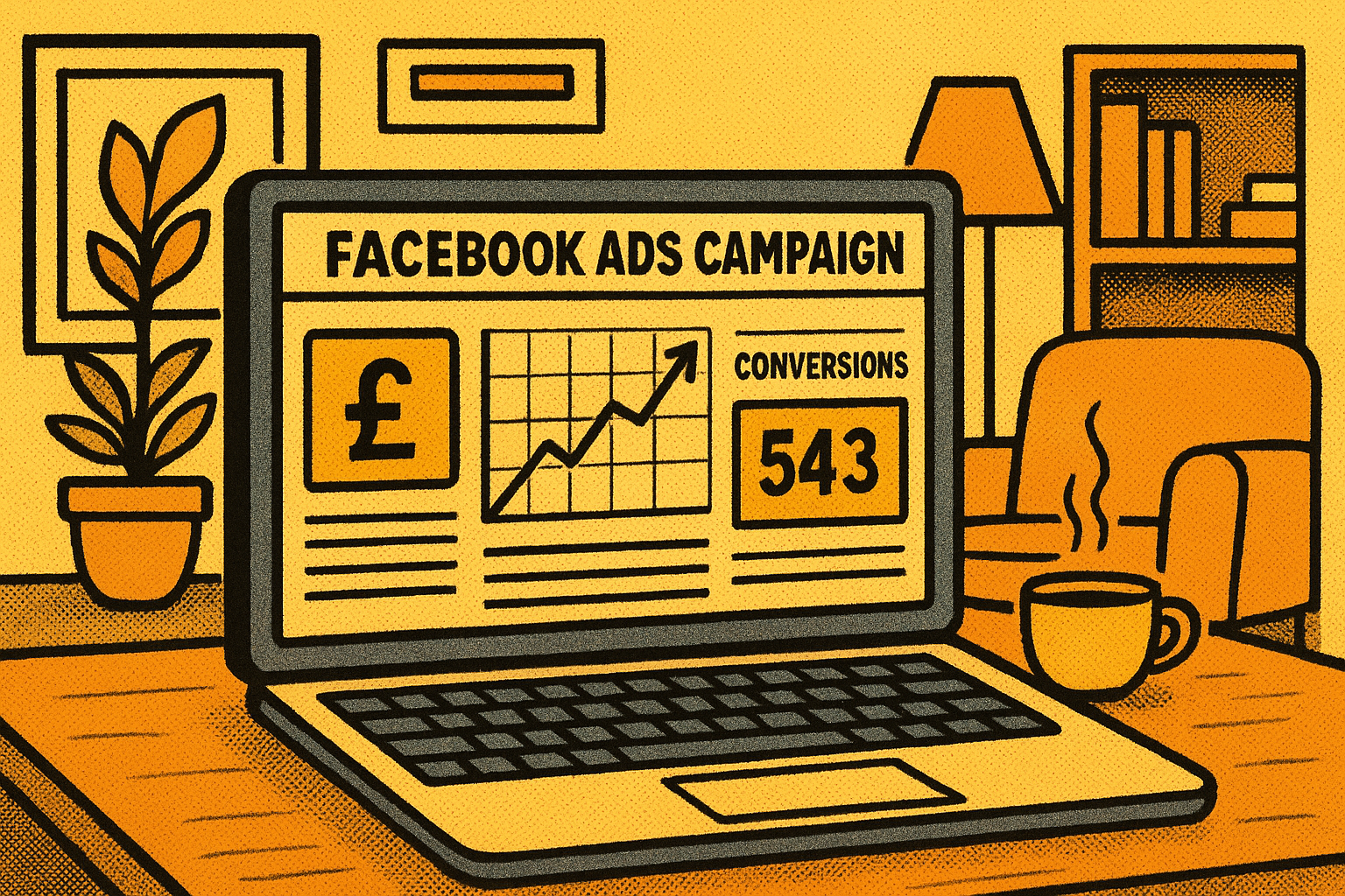 Facebook ads setup for therapists illustration